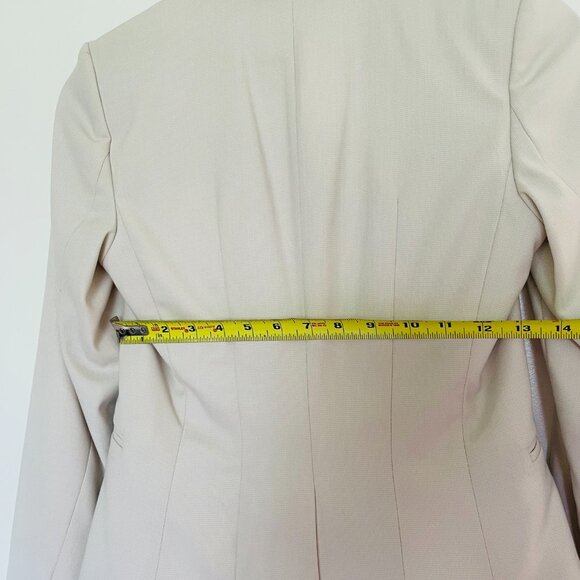 H&M Cream Blazer Women's Size 2 - Picture 6 of 16